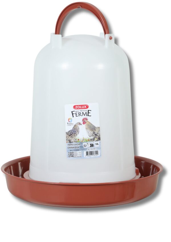 ABREUVOIR PIED 10L TERRACOTTA