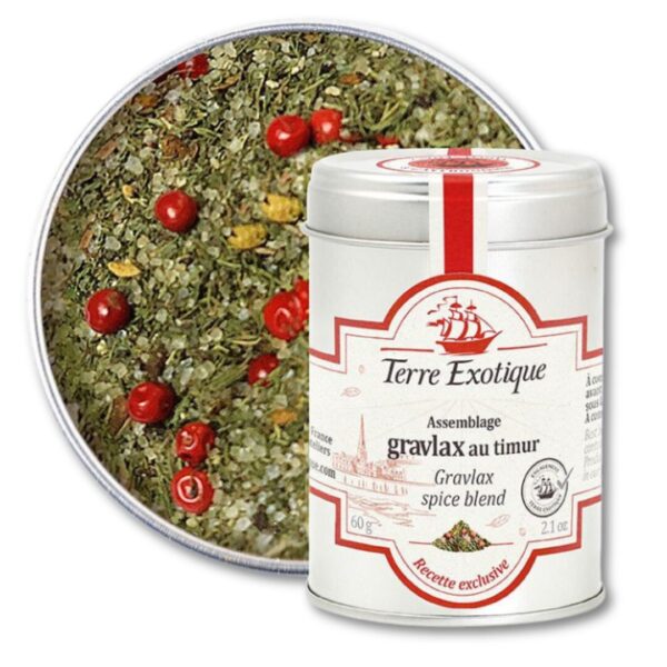 Assemblage Gravlax au Timur 60g terre exotique