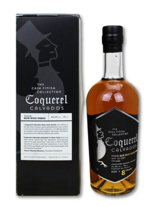 CALVADOS 8 ANS COQUEREL RUM FINISH 70CL