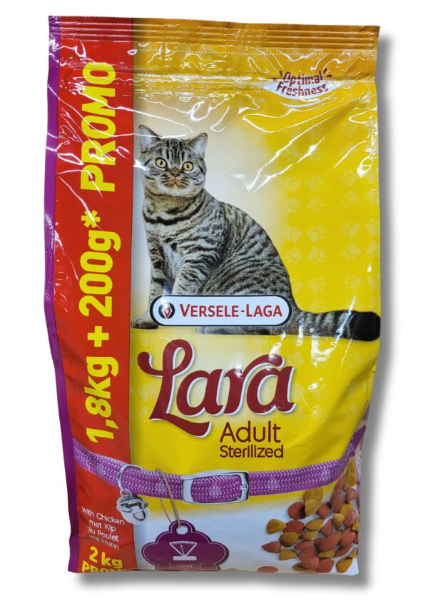 LARA ADULT STERILISED 1.8KG + 200G OFFERT