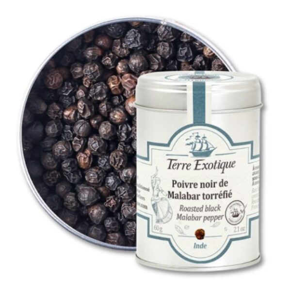 POIVRE NOIR DE MALABAR TORREFIE 60G terre exotique