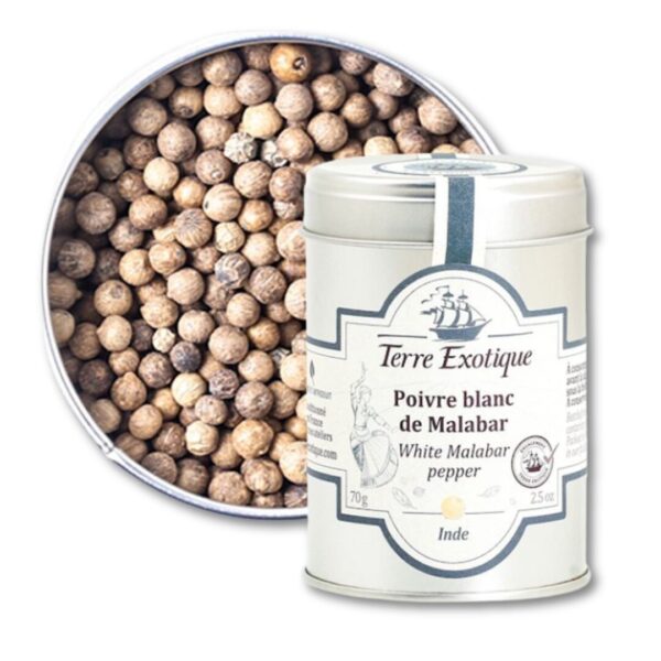 Poivre de Malabar Blanc 70g terre exotique