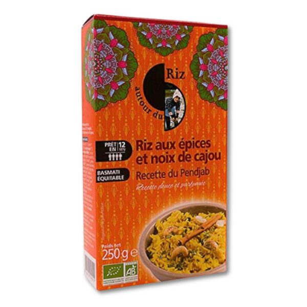 RIZ DU PENDJAB BIO EPICES et NOIX CAJOU 250G