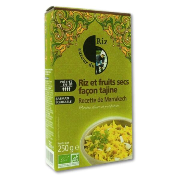 RIZ ET FRUITS SECS FAÇON TAJINE AUTOUR DU RIZ BIO 250G