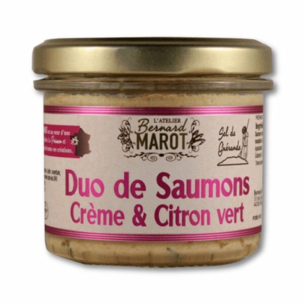 TARTINABLE DUO SAUMONS CREME FRAICHE - CITRON VERT 100G