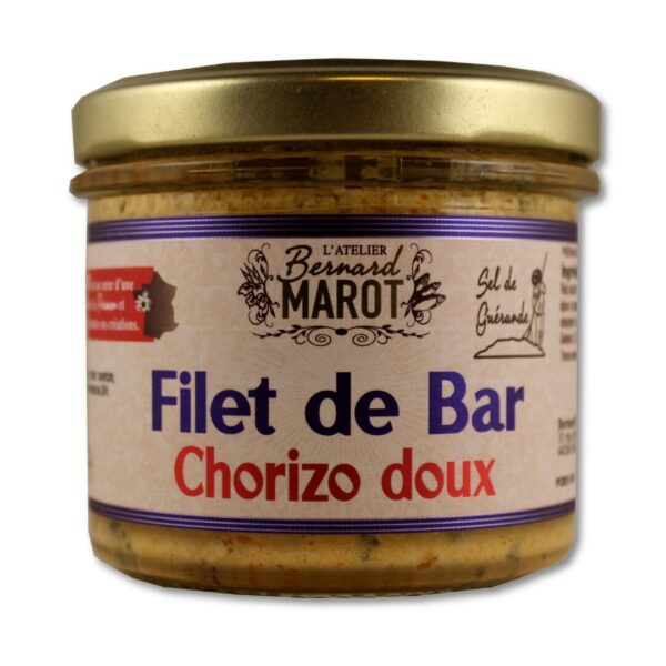 TARTINABLE FILET DE BAR - CHORIZO DOUX 100G