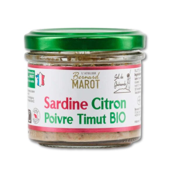 TARTINABLE SARDINE CITRON PIVRE TIMUT 100G