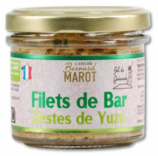 Tartinable Filets de Bar aux zestes de Yuzu 100g