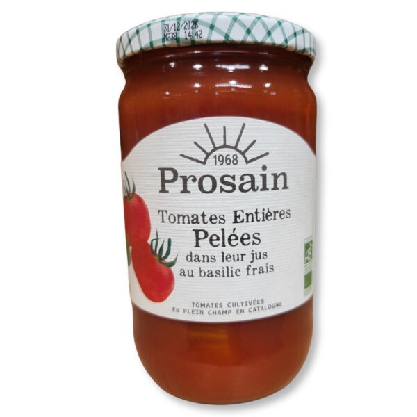 TOMATES PELEES ENTIERES BIO 390G